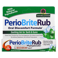 Nature's Answer, PerioBriteRub, Soothing Gel for Teeth & Gums, Cool Mint, 0.5 oz (14.2 g)