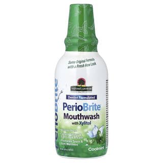 Nature's Answer, PerioBrit, ústní voda s xylitolem, Coolmint, 16 fl oz (480 ml)