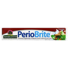 Nature's Answer, PerioBrite, Brightening Toothpaste with CoQ10 & Folic Acid, Cinnamint, 4 oz (113.4 g)