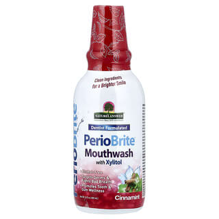 Nature's Answer, PerioBrite, 자일리톨 함유 구강 청결제, 시나민트, 480ml(16fl oz)