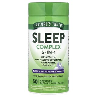 Nature's Truth, Complexe pour le sommeil 5-en-1, 50 capsules