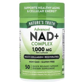 Nature's Truth, Complexe avancé de NAD+, 50 capsules à libération rapide