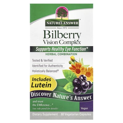 Nature's Answer, Mulberry Vision Support, Vegetarian Capsules, 60 Capsules