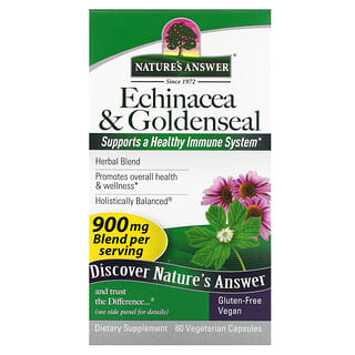 Nature's Answer, Echinacea e Goldenseal, 60 capsule vegetariane