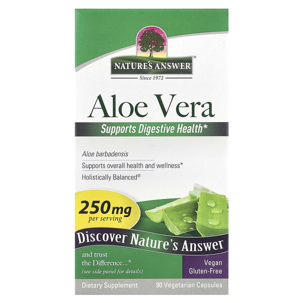 Aloe Vera, 250 mg, 90 Vegetarian Capsules