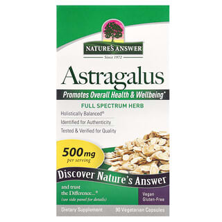 Nature's Answer, Astrágalo, 500 mg, 90 cápsulas vegetales