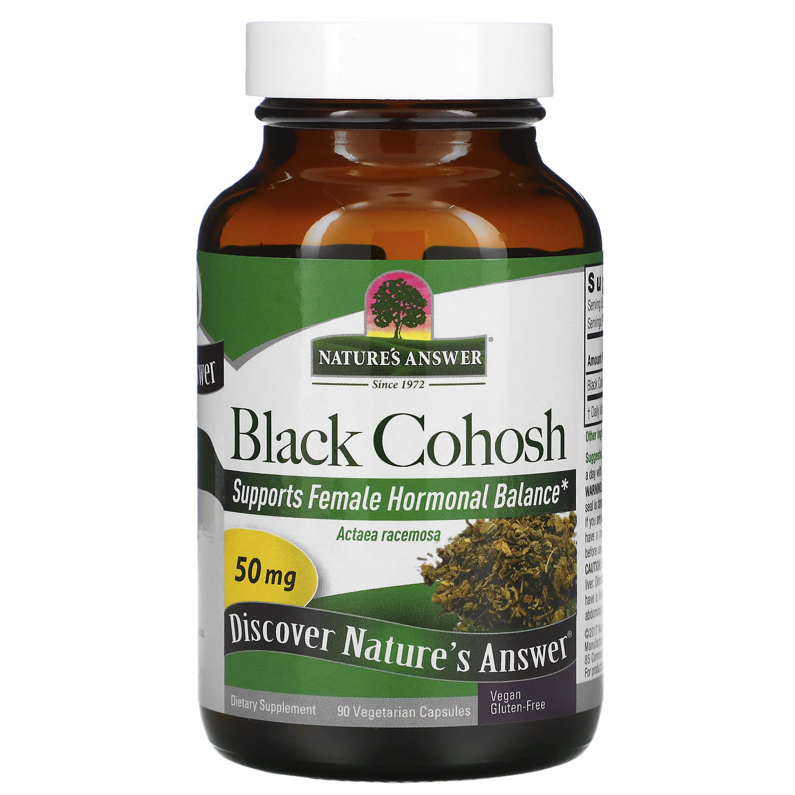 Nature's Answer, Black Cohosh, Full Spectrum Herb, 50 mg, 90 Vegetarian