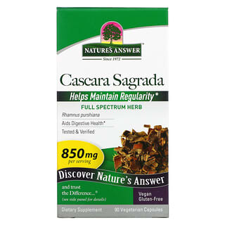 Nature's Answer, Cascara sacrée, 425 mg, 90 capsules végétariennes