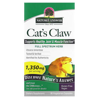 Nature's Answer, Uña de gato, 450 mg, 90 cápsulas vegetales