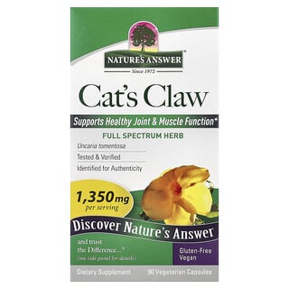 Nature's Answer, Unha-de-gato, 1.350 mg, 90 Cápsulas Vegetarianas (450 mg por Cápsula)
