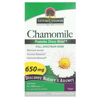 Nature's Answer, Camomille, 650 mg, 90 capsules végétariennes