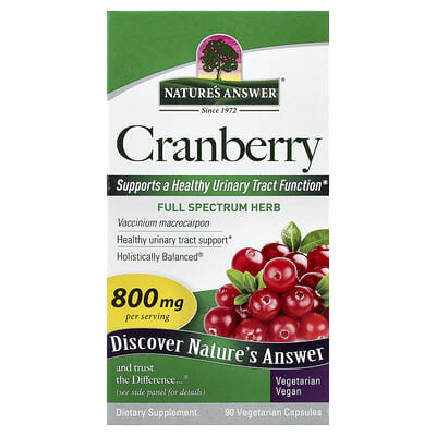 Nature's Answer, Cranberry, 90 Vegetarian Capsules (400 mg per capsule)