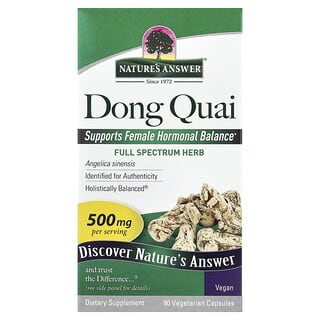 Nature's Answer, Dong Quai, 500 mg, 90 Vejetaryen Kapsül