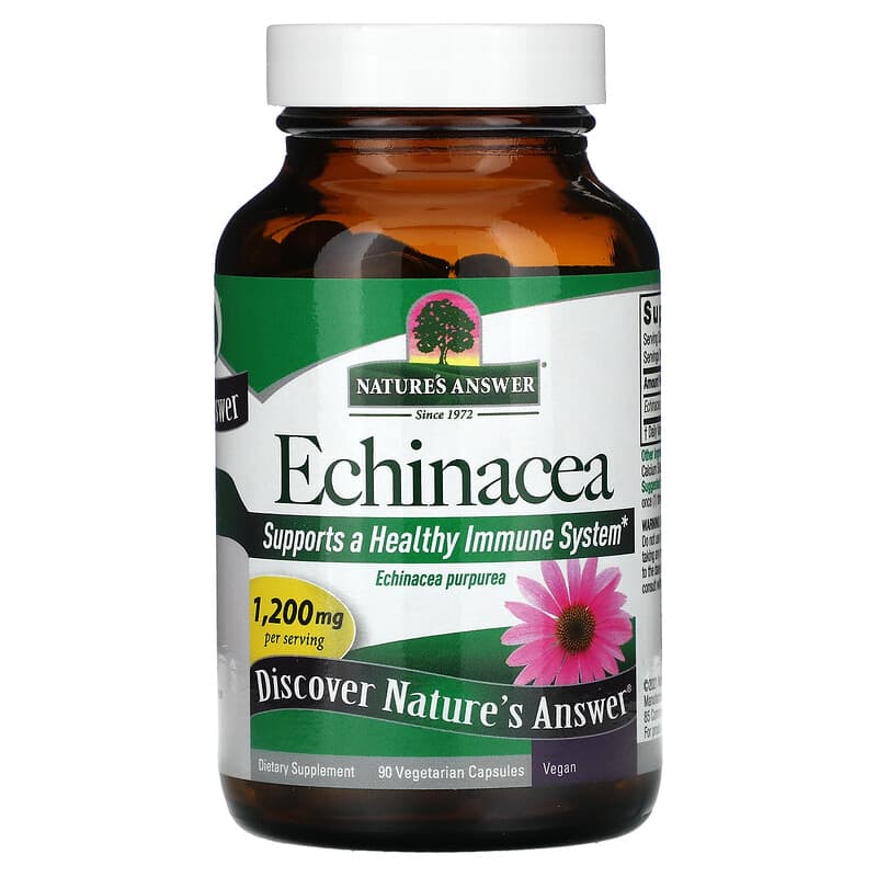 Equinácea, 90 cápsulas vegetales (400 mg por cápsula)