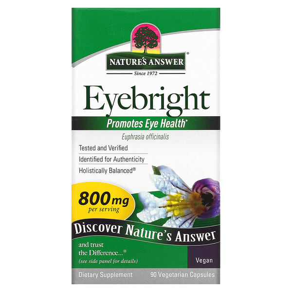 Nature's Answer, Augentrost, 400 mg, 90 Veggiekapseln