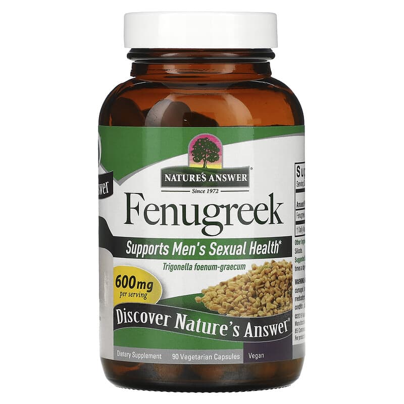 Fenugreek 600 mg 90 Vegetarian Capsules