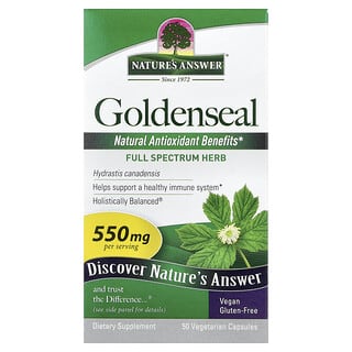 Nature's Answer, Hydraste du Canada, 550 mg, 50 capsules végétariennes