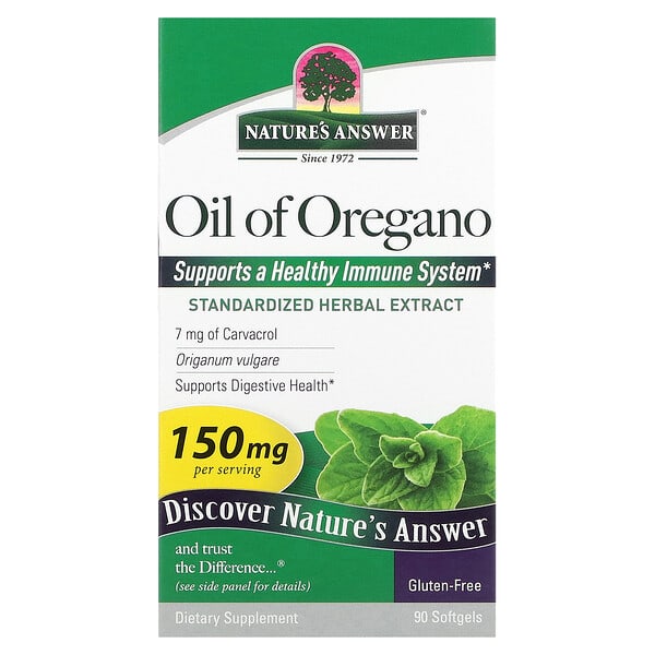Nature's Answer, Oreganoöl, 150 mg, 90 Weichkapseln