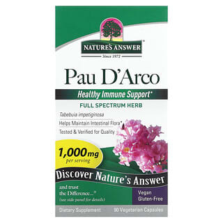 Nature's Answer, Pau D'Arco, 500 mg, 베지 캡슐 90정