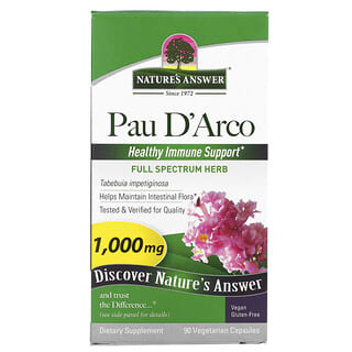 Nature's Answer, Pau D'Arco, 500 mg, 90 Cápsulas Vegetarianas