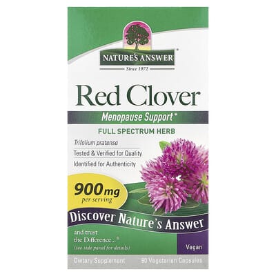 Nature's Answer, Red Clover, 90 Vegetarian Capsules (450 mg per capsule)