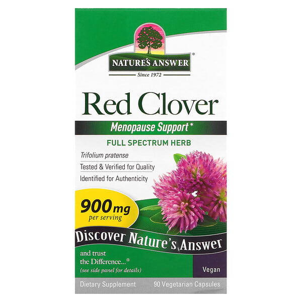 Nature's Answer (ناتشرز أنسر)‏, النفل الأحمر، 450 ملجم، 90 كبسولة نباتية