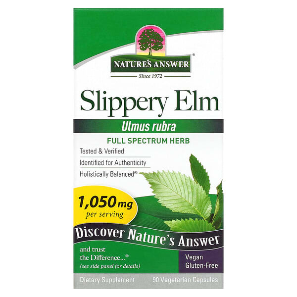 Nature's Answer, Slippery Elm, 350 mg, 90 Vegetarian Capsules