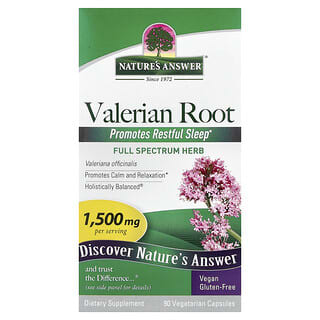 Nature's Answer, Valerian Root, 90 Vegetarian Capsules (500 mg per Capsule)