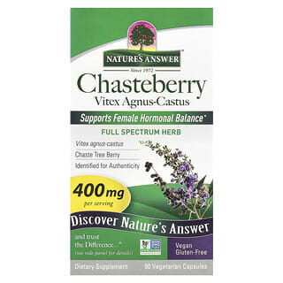Nature's Answer, Chasteberry, вітекс (Vitex Agnus-Castus), 400 мг, 90 вегетаріанських капсул