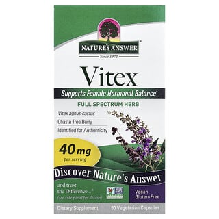Nature's Answer, Vitex, Agnus-Castus Chaste Tree Berry, 40 mg, 90 Vegetarian Capsules