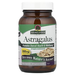 Nature's Answer, астрагал, 500 мг, 60 вегетарианских капсул