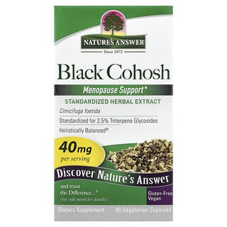 Nature's Answer, Black Cohosh, 40 mg, 60 Vegetarian Capsules