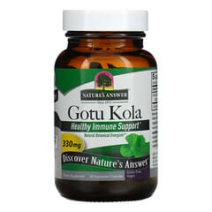 Nature's Answer, Gotu Kola, Extracto de Hierbas Estandarizado, 300 mg, 60 Cápsulas Vegetarianas