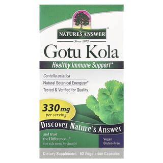 Nature's Answer, Gotu Kola, 330 mg, 60 Vegetarian Capsules