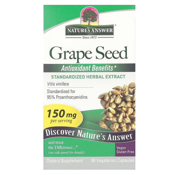 Grape Seed, 150 mg, 60 Vegetarian Capsules