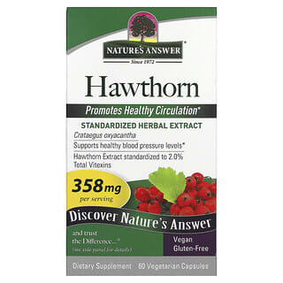 Nature's Answer, Hawthorn, 358 mg, 60 Vegetarian Capsules