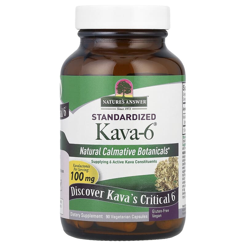 Standardized Kava-6®, 365 mg, 90 Vegetarian Capsules