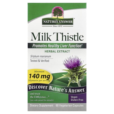 Nature's Answer, Milk Thistle Seed, 60 Vegetarian Capsules