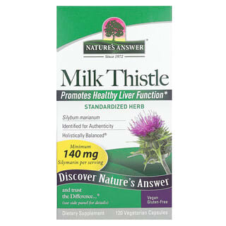 Nature's Answer, Milk Thistle, 140 mg, 120 Vegetarian Capsules