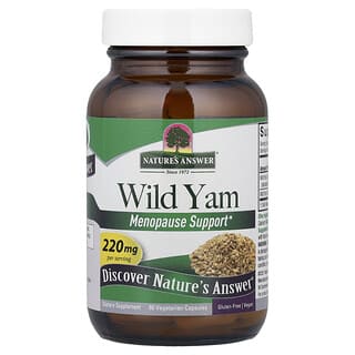 Nature's Answer, Wild Yam, wilde Yamwurzel, 220 mg, 60 pflanzliche Kapseln