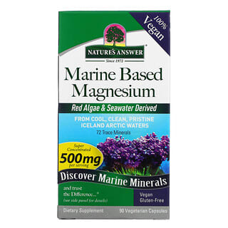 Nature's Answer, магний из морского источника, 250 мг, 90 вегетарианских капсул