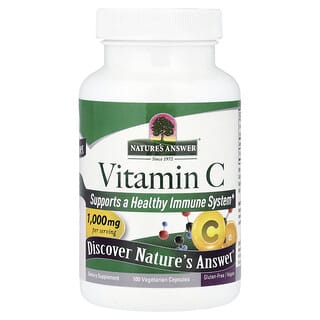 Nature's Answer, Vitamina C, 1000 mg, 100 cápsulas vegetarianas