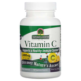 Nature's Answer, Витамин C, 1000 мг, 100 вегетарианских капсул