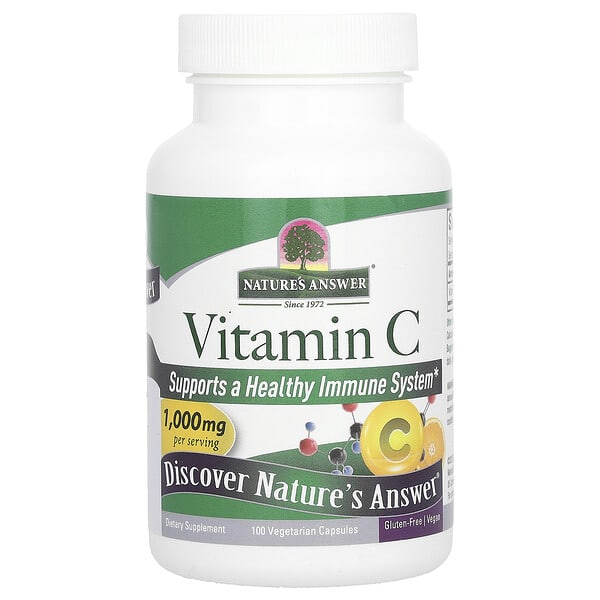 Vitamin C, 1,000 mg, 100 Vegetarian Capsules