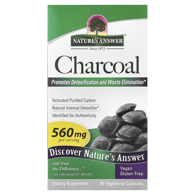 Nature's Answer, Charcoal, 90 Vegetarian Capsules (280 mg per Capsule)