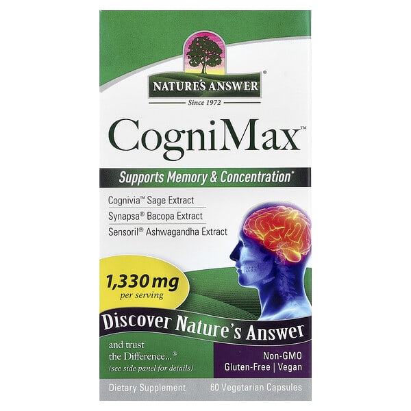 Nature's Answer, CogniMax, 60 Vegetarian Capsules