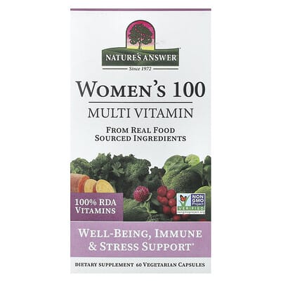 Nature's Answer, Women's 100, Multivitamin, 60 Vegetarian Capsules