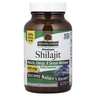 Nature's Answer, Himalayan Shilajit, 60 kapsułek wegetariańskich (250 mg na kapsułkę)