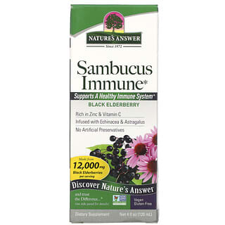 Nature's Answer, Sambucus Immune, Black Elderberry, 12,000 mg, 4 fl oz (120 ml)