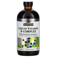 Nature's Answer, Complejo de vitaminas B líquidas, Mandarina de gran sabor, 480 ml (16 oz. Líq.)